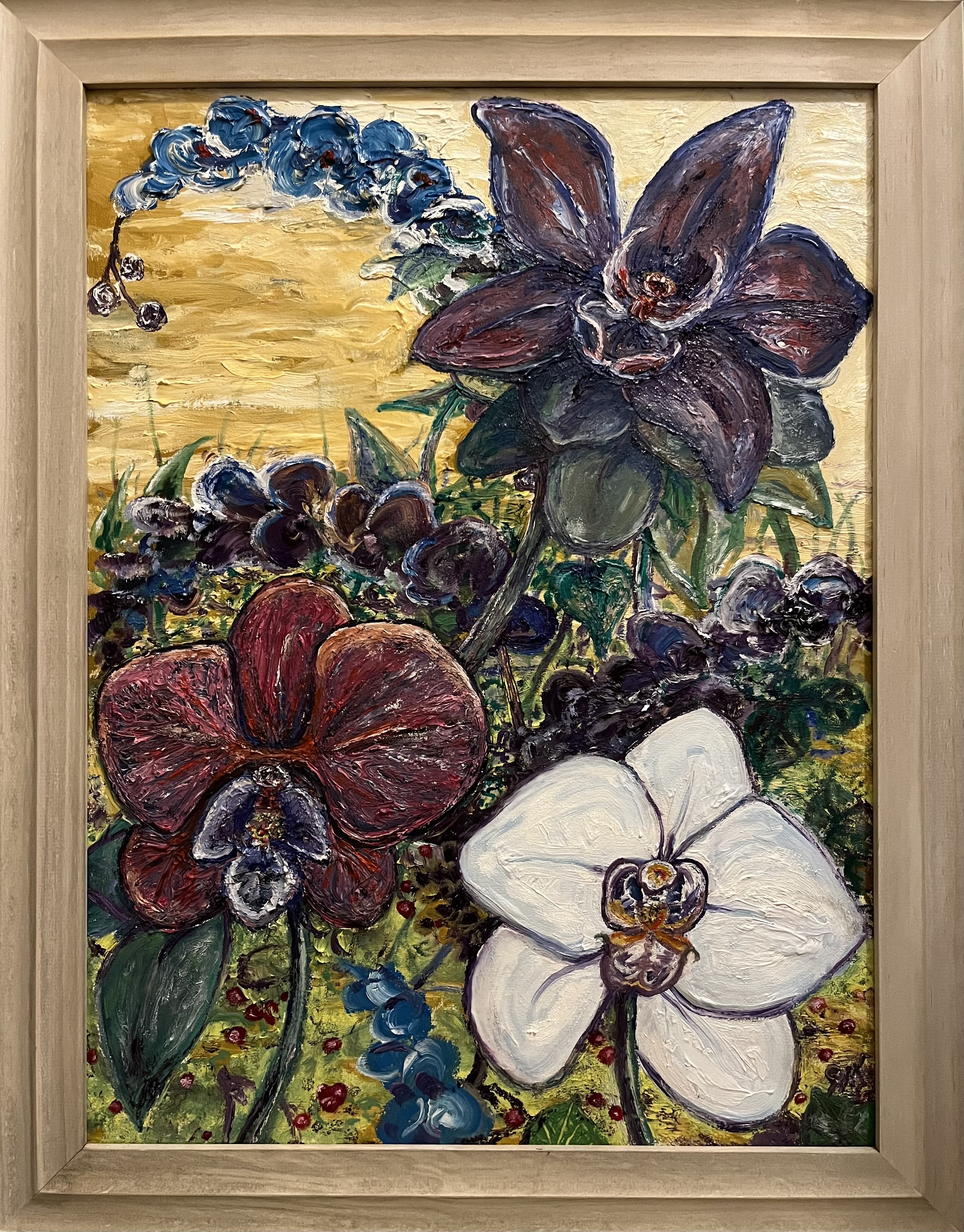 Angel Orchids painting