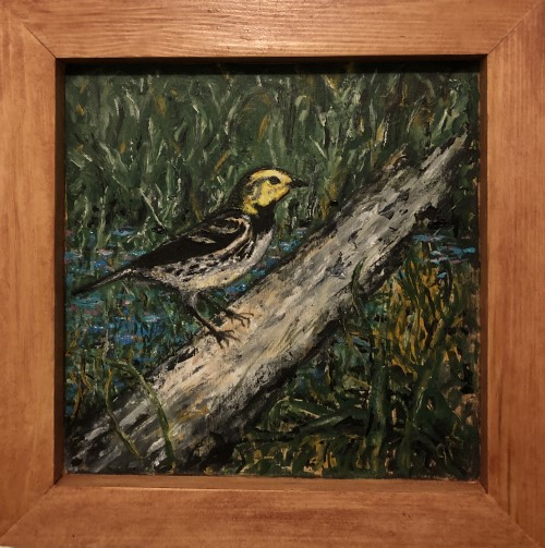 BirdWetland painting