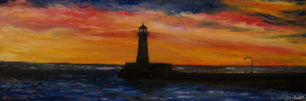 Duluth Lake Superior Lighthouse painting